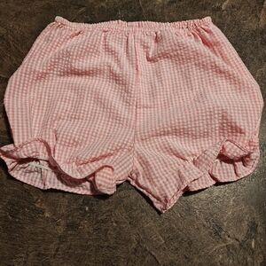 Adorable Pink Gingham Kids Shorts